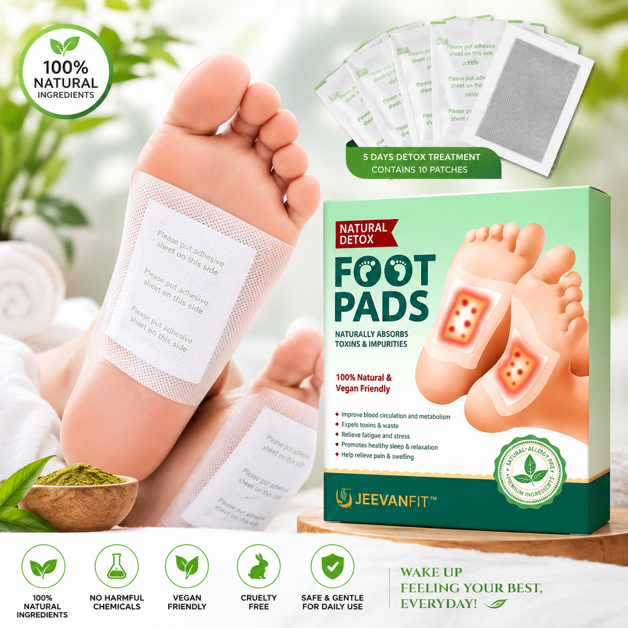 Overnight Foot Renewal Patches | Buy 1 Get 1 Free | Flat 50% OFF🔥