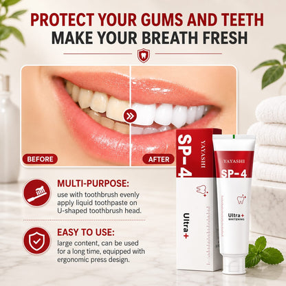 (Buy 1 Get 1 Free) SP-4 Probiotic Brightening and cleaning toothpaste | Flat 76% OFF 🔥